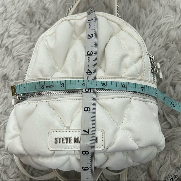 Steve Madden Quilted Mini Backpack - White - Picture 15 of 15